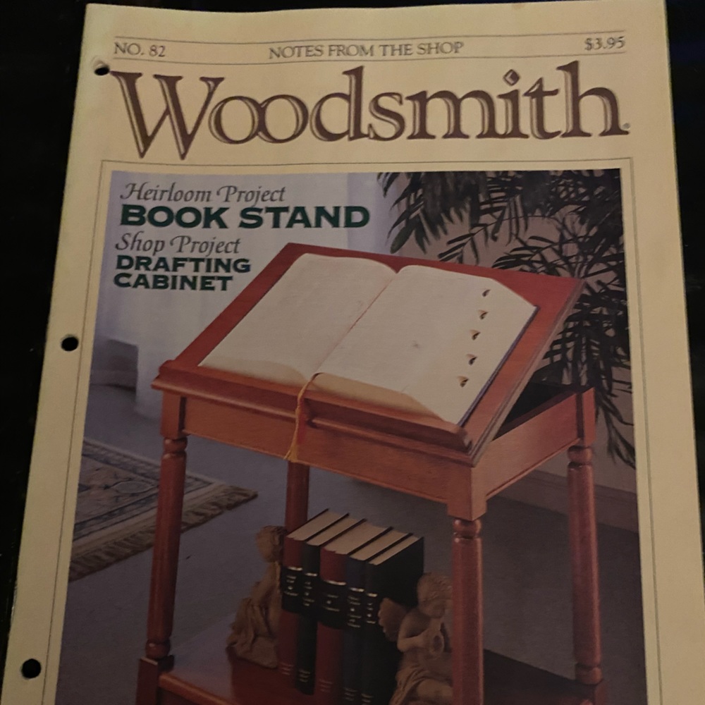 🎉5/$10🎉 Woodsmith magazine number 82 August 1992 drafting cabinet